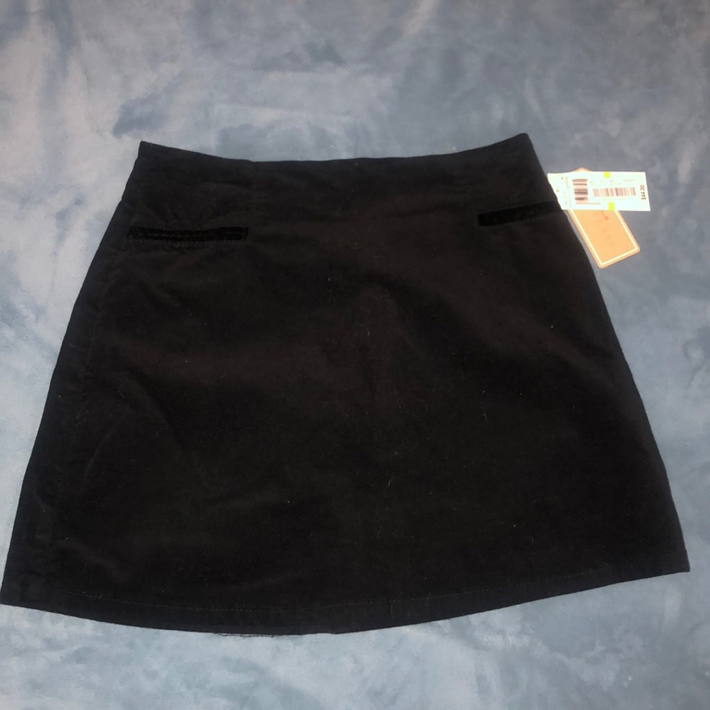 Velvet Mini Skirt